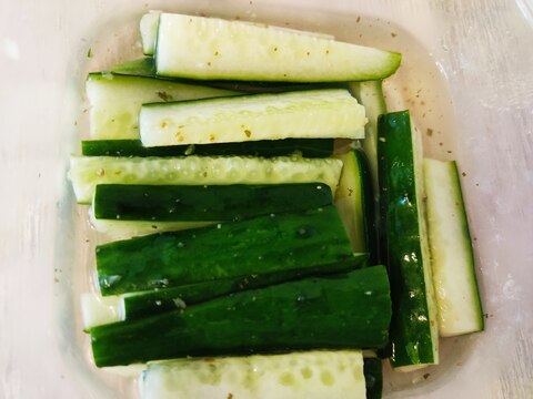 すし酢ですぐできる☆きゅうりの簡単ピクルス